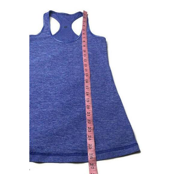 Lululemon Athletica Womens Cool Racerback Tank Heathered Purple Size Small EUC - Picture 6 of 6